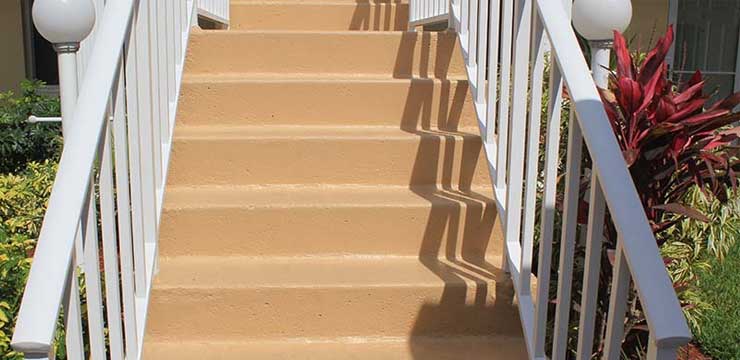 PAINTED CONCRETE STAIRCASE